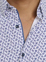 Harlan Abstract Button-Front Shirt