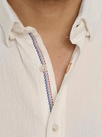 Hammond Cotton-Blend Button-Front Shirt