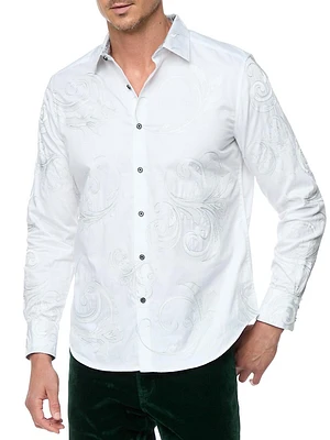 Simply Grand Embroidered Cotton Shirt