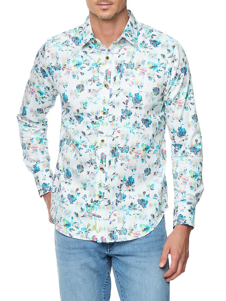 Sumter Floral Cotton-Blend Shirt