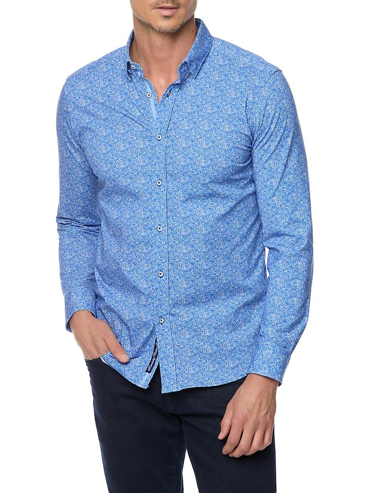 Boden Printed Stretch-Cotton Shirt