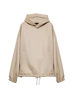 Wool Blend Hoodie Jacket