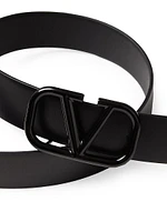 VLogo Signature Belt Shiny Calfskin 30MM