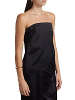 Ani Satin Strapless Top