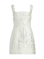 Lydia Metallic Sleeveless Minidress