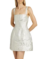 Lydia Metallic Sleeveless Minidress