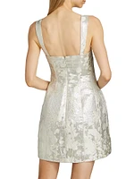 Lydia Metallic Sleeveless Minidress