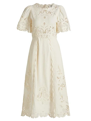 Gianna Lace Midi-Dress