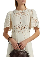 Gianna Lace Midi-Dress