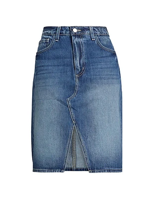 Tylee Denim Knee-Length Skirt