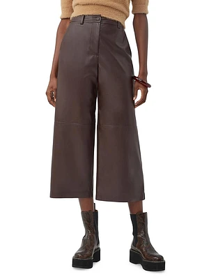 Tanashi Faux Leather Cropped Pants