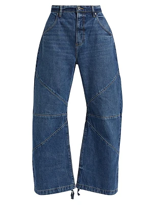 Freddy Denim Cropped Barrel Jeans