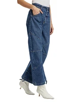 Freddy Denim Cropped Barrel Jeans