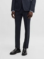 Slim-Fit Trousers Micro-Patterned Stretch Cloth