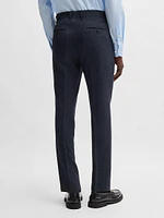 Slim-Fit Trousers Micro-Patterned Stretch Cloth