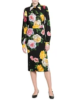 Stretch-Silk Button-Front Shirt