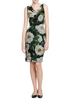 Gardenia Silk Knee-Length Dress