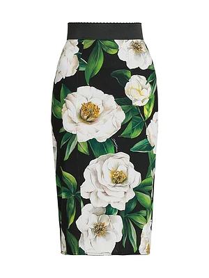 Gardenia Stretch Pencil Skirt