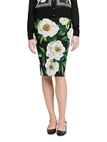 Gardenia Stretch Pencil Skirt