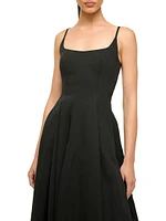 Joy Cotton-Blend Scoopneck Maxi Dress
