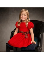 Little Girl's & Girl's Puff-Sleeve Dress