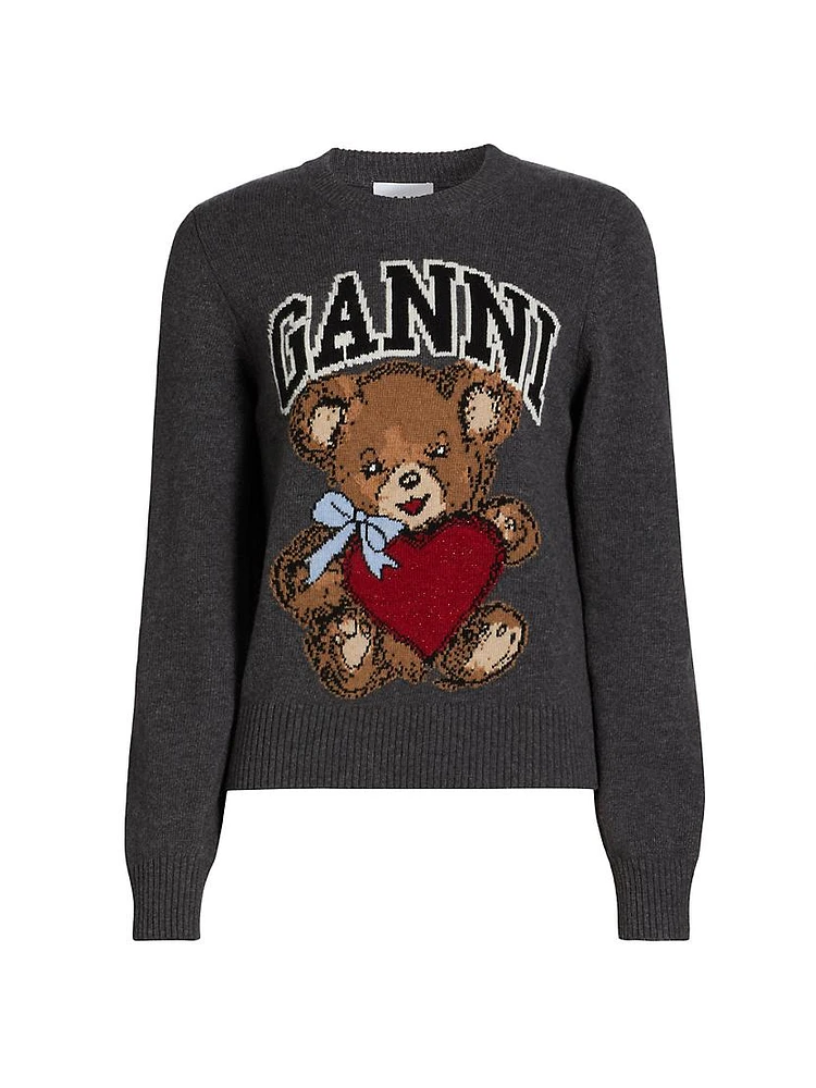 Bear Wool Crewneck Sweater