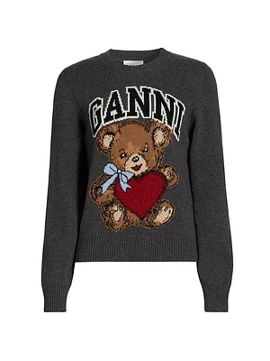 Bear Wool Crewneck Sweater