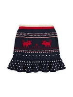 Little Girl's & Girl's Fair Isle Knit Skirt