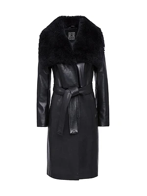 Nina Leather Coat