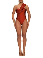 Nisi Pleated Underwire One-Piece Swimsuit