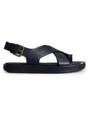 Wrapped-Toe Leather Sandals
