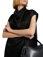 Satin Funnel Neck Top