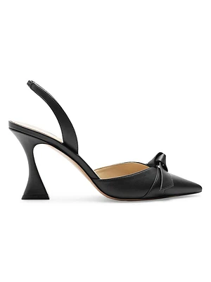 Clarita Bell 85MM Leather Slingback Pumps