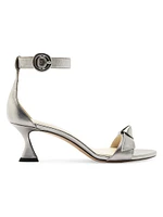 Clarita Buckle 60MM Leather Sandals