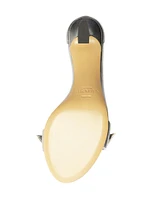 Clarita Buckle 60MM Leather Sandals