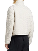 Mandie Stretch-Cotton Faux-Sherpa Jacket