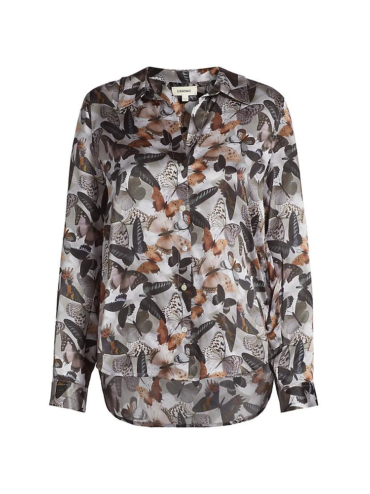 Tyler Butterfly Silk Blouse