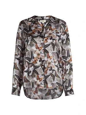 Tyler Butterfly Silk Blouse