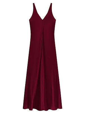 Washable Silk Maxi Bias Dress