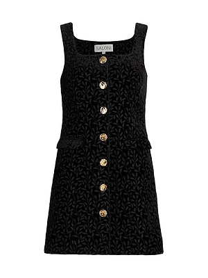 Mika Floral Velvet Minidress