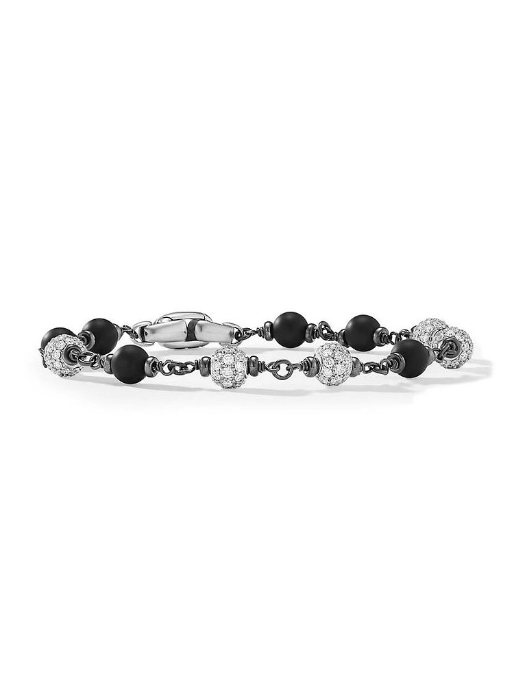 Spiritual Beads Rosary Bracelet Sterling Silver