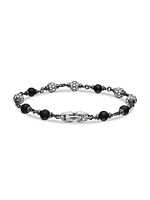 Spiritual Beads Rosary Bracelet Sterling Silver