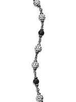 Spiritual Beads Rosary Bracelet Sterling Silver