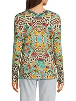 The Janie Printed Long-Sleeve Top