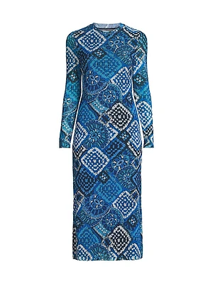 Lolia Mesh Midi-Dress
