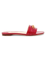 Patent Leather Slides