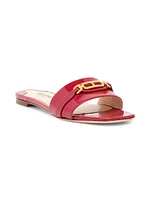Patent Leather Slides