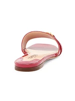 Patent Leather Slides