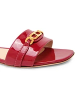 Patent Leather Slides