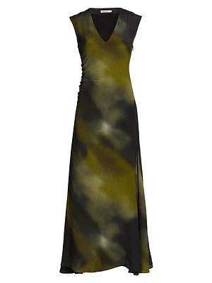 Varela Mika Silk Abstract Gown